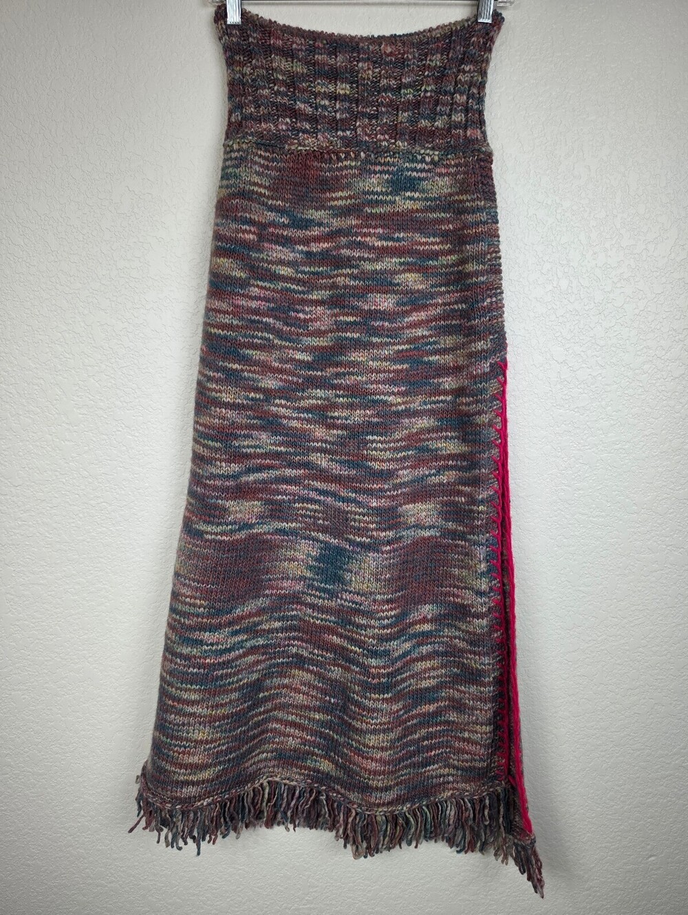 Free People Multicolor Knit Midi Skirt